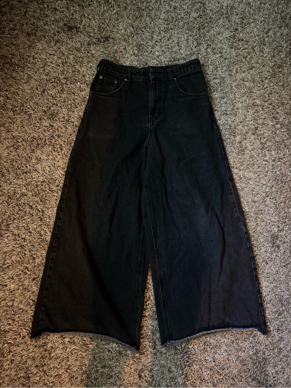 Japanese Wide Leg Black unisex Jeans